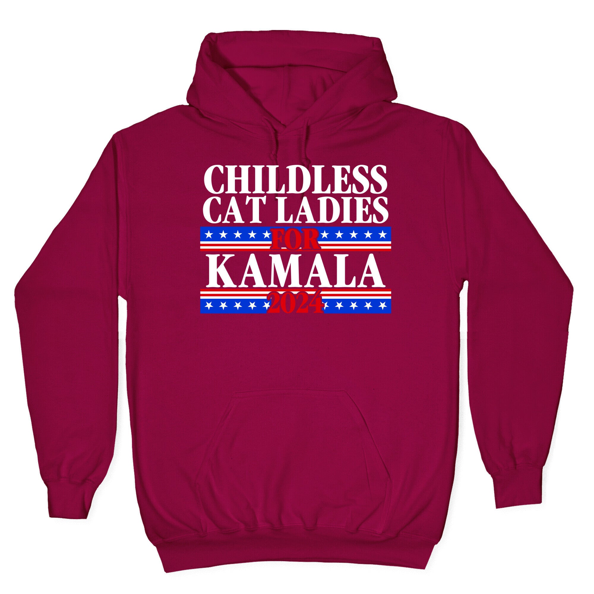 Patriotic Childless Cat Ladies for Kamala Hoodie
